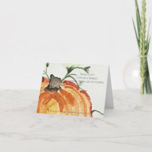 I'm so glad I live in a world...Octobers Thank You Card