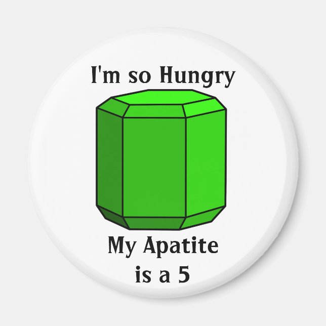 I'm So Hungry, My Apatite is a 5 Magnet (Front)