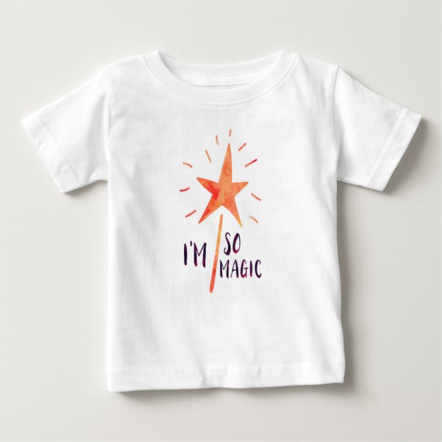 I'm So Magic Girls Toddler Ruffle T Shirt (Front)