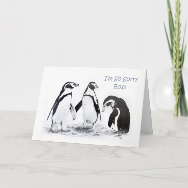 I'm So Sorry Boss Card (Front)