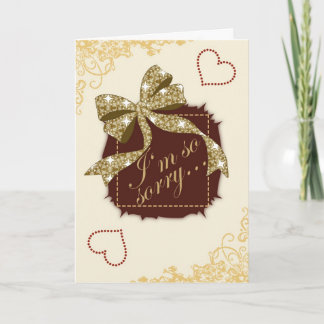 I'm so sorry... Card
