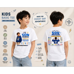 I'm Son tshirt Design Boy Motivation Design
