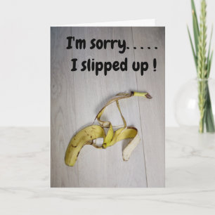 I'm sorry...banana skin card