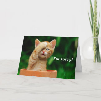 I'm sorry! card