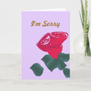 I'm Sorry Card