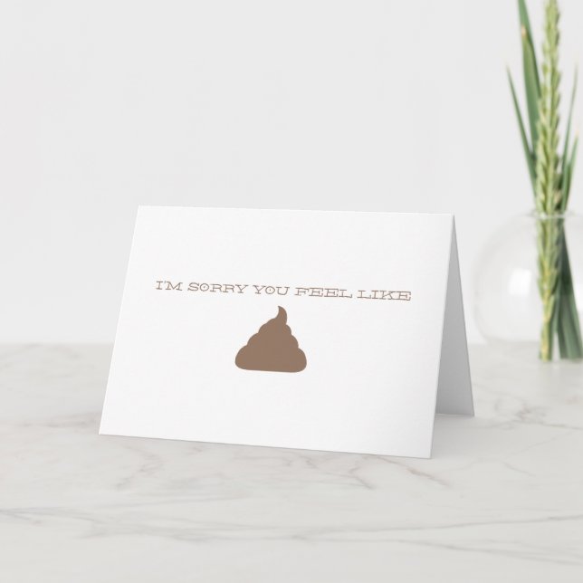 I'M SORRY FUNNY CARD (Front)