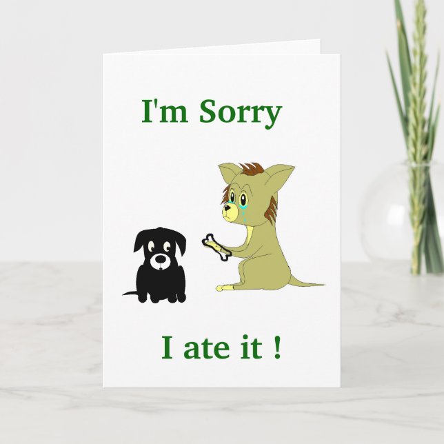 , I'm Sorry, I at... Card (Front)