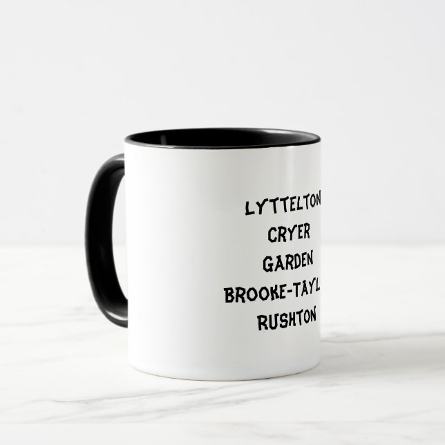 I'm sorry I haven't a clue! Mug (Front Left)