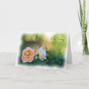 I'm Sorry Pink Rose Card