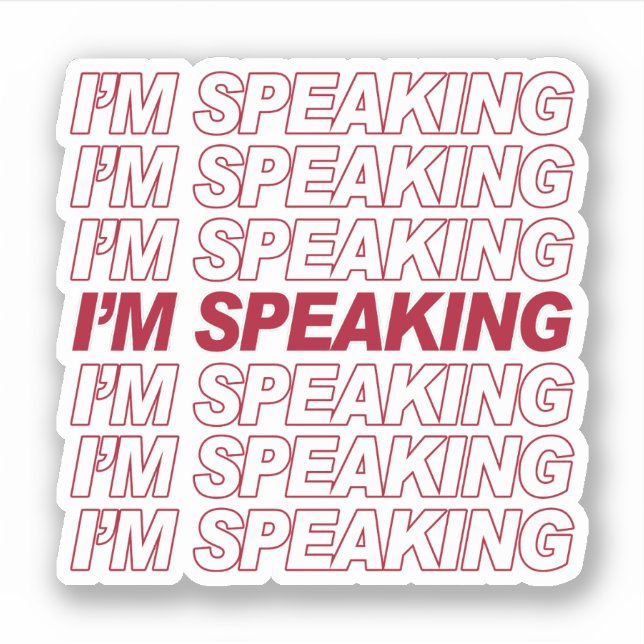 I'M SPEAKING (Front)