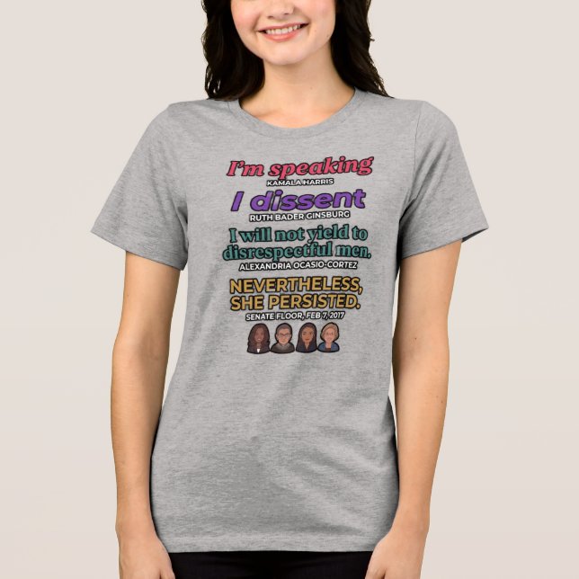 I'm speaking and more Tri-Blend shirt (Front)
