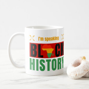 I'm Speaking Black History Month Map of Africa Coffee Mug