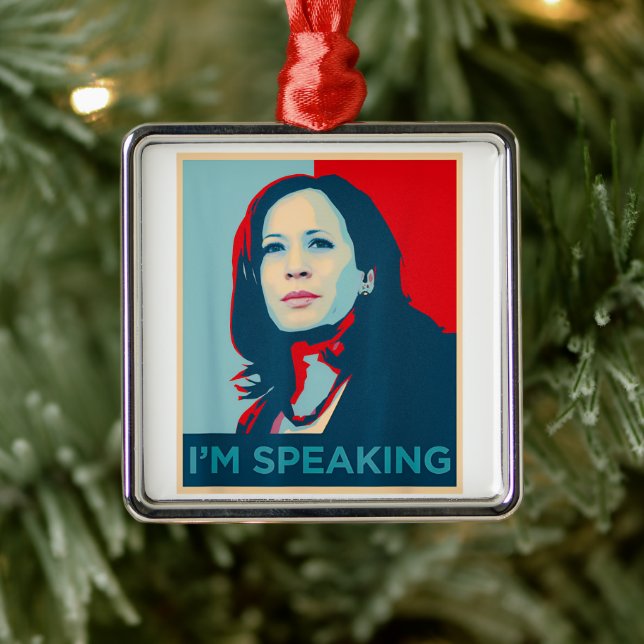 I'm Speaking Kamala Harris Metal Tree Decoration (Tree)