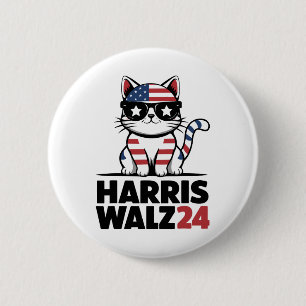 Im Speaking Kamala Harris President Comma La Ameri 6 Cm Round Badge