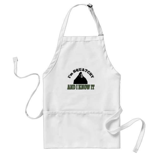 I'm SQUATCHY and I know it! Standard Apron (Front)