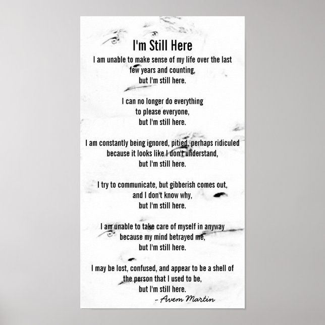 I'm Still Here Poster (Front)