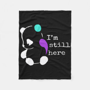 I'm Still Here - Semicolon Gift Suicide Prevention Fleece Blanket