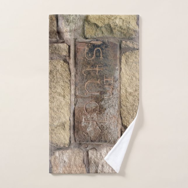"I'm Stuck" another brick in the wall Hand Towel (Hand Towel)