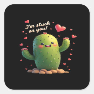 Im Stuck On You Classic Romantic Style  Square Sticker