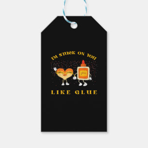 Im Stuck On You Like Glue Funny Heart Design  Gift Tags