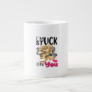 Im Stuck On You Simple Romantic Design  Large Coffee Mug
