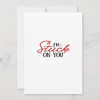 Im Stuck On You Valentines Day Heartfelt Gift Desi Holiday Card