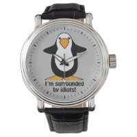 I'm surrounded by idiots Penguin Funny Grey