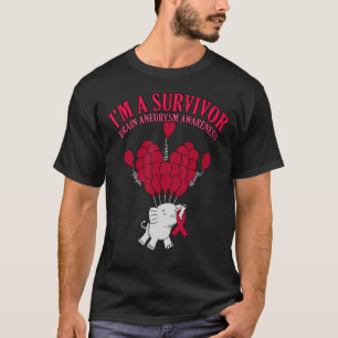 I'm Survivor Brain Aneurysm Awareness Month Suppor T-Shirt