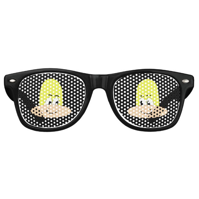 I'm Sveety – Unique Cartoon Character  Retro Sunglasses (Front)