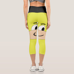 I'm Sveety, Unique Funny Face Cartoon Capri Leggings