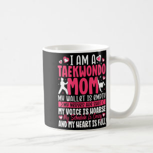 Im Taekwondo Mum Proud Family Fighter Mothers Day Coffee Mug