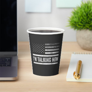 I'm Talking Now Trump Harris Presidential Debate Paper Cups