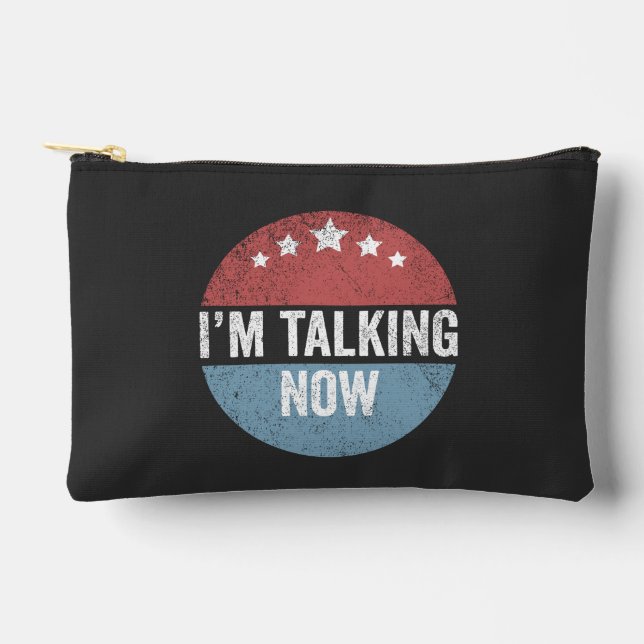 I'm Talking Now Trump Kamala President Debate  Accessory Pouch (Front)
