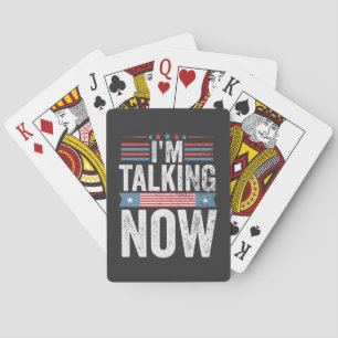 I'm Talking Now Trump Kamala President Debate Playing Cards