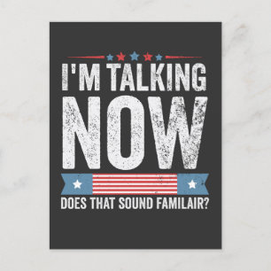 I'm Talking Now Trump Kamala President Debate  Postcard