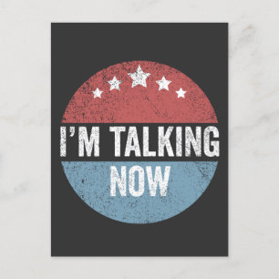 I'm Talking Now Trump Kamala President Debate  Postcard