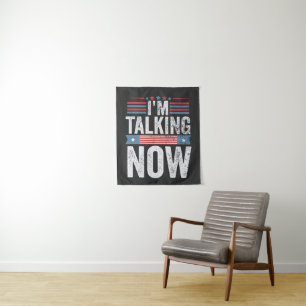 I'm Talking Now Trump Kamala President Debate Tapestry