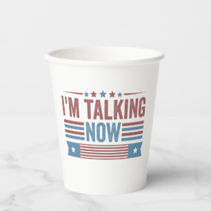 I'm Talking Now Trump Kamala Presidential Debate Paper Cups