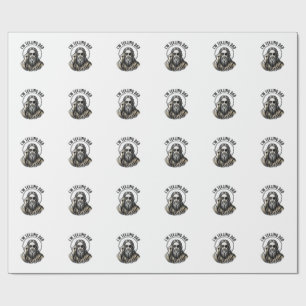 I'm Telling Dad Vintage Engraving Funny Shirt Wrapping Paper