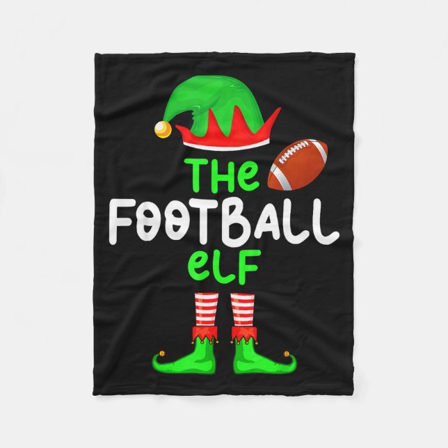 I'm The American Football Elf Christmas Matching P Fleece Blanket (Front)