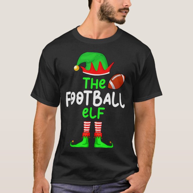I'm The American Football Elf Christmas Matching P T-Shirt (Front)