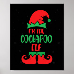 I'm The Apoo Elf Cute Dog Lover Xmas Holiday Chris Poster