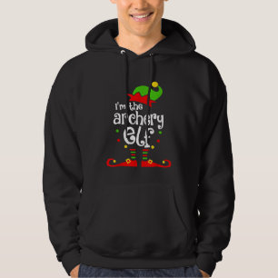 Im The Archery Elf Xmas Family Friend Christmas Pr Hoodie