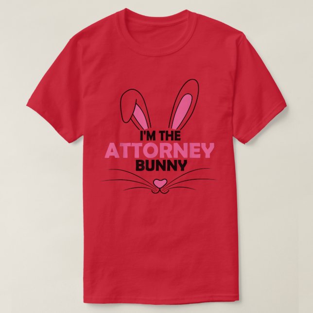 I'm The Attorney Bunny Graphic Cute Easter Day Cos T-Shirt (Design Front)