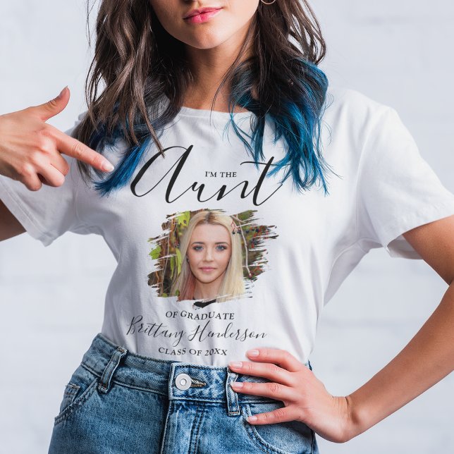 I'm The Aunt | Graduate Photo T-Shirt (Creator Uploaded)