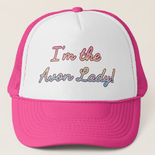 I'm the Avon Lady, pastel rainbow Trucker Hat