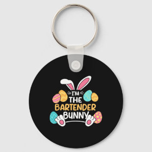 Im The Bartender Bunny Bartending Easter Mixologis Key Ring