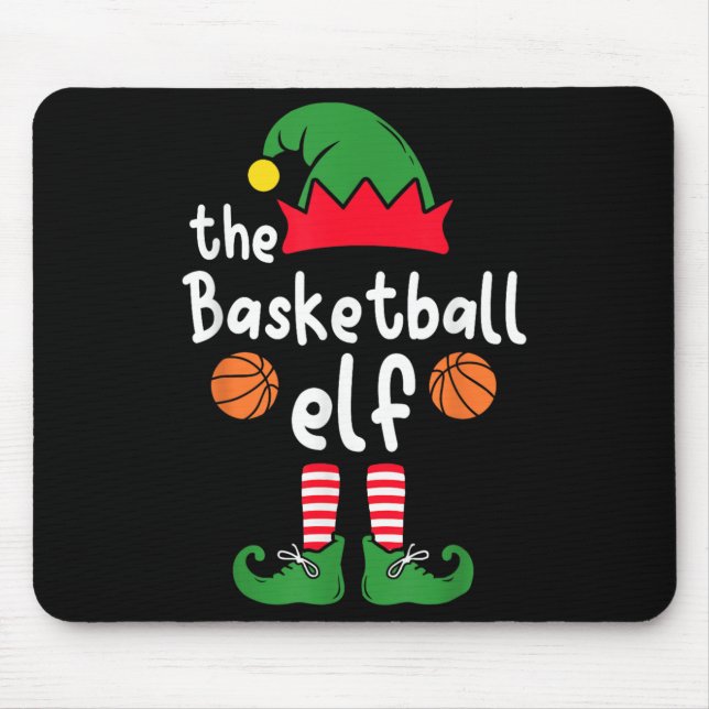 I'm The Basketball Elf Christmas Family Matching P Mouse Pad (Front)