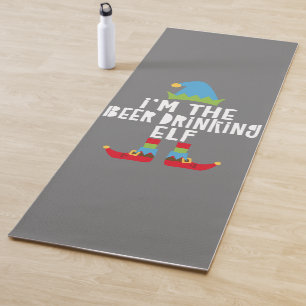 I'm The Beer Drinking Elf Matching Christmas Yoga Mat