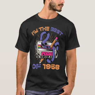 I'm The Best Of 1958 Vintage Cassette Tape Music R T-Shirt